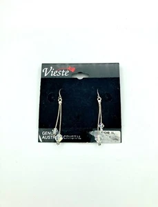 Pendientes Vieste - Cuentas de cristal austriaco genuino transparente - Etiqueta original - Imagen 1 de 2