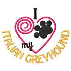 I "Heart" My Italian Greyhound Ladies Fleece Jacket 1411-2 Size S - XXL