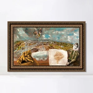 Framed Canvas Art Giclee Print Series#026 by El Greco Home Office Decorations - Imagen 1 de 16
