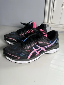 Women's Asics GT-2000 7 Running Shoes Black/Pink/Navy Blue Size 9.5 - Picture 1 of 6