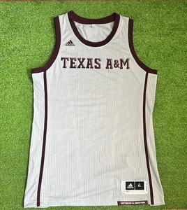 Texas A&M Team Issued Trikot XL Aggie Basketball Adidas grau weinrot Neu ohne Etikett - Bild 1 von 8