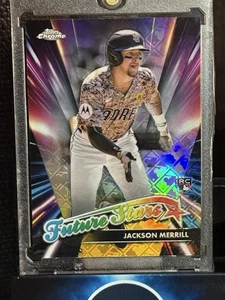 2024 Topps Chrome Future Stars MLB Logorefractor (RC,SSP) Jackson Merrill - Bild 1 von 2