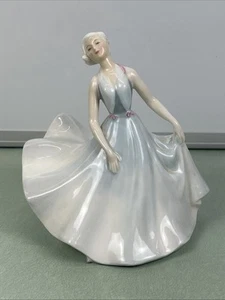 Marilyn Monroe Style Royal Doulton Pirouette Figurine HN2216 Blue Dress Vintage - Picture 1 of 8