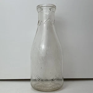 Quart Embossed Milk Bottle Dairy A. Molnar & Sons PAINESVILLE OHIO OH O - Picture 1 of 12