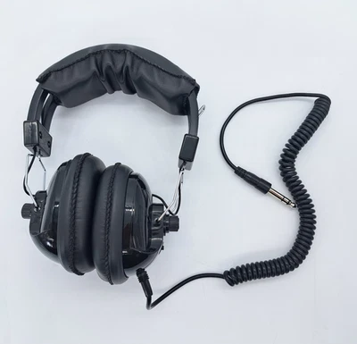 White's Electronics, fones de ouvido detector de metais, volume ajustável, plugue grande - Imagem 1 de 4