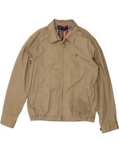 GANT Mens The Windcheater Bomber Jacket UK 42 XL Beige Cotton CL48 - Picture 1 of 5