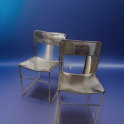 Sultana Arrben Italy Italian Modern Chrome Chair 1 Of 2 Av. - Image 1 of 4