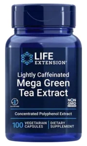 Life Extension Mega Green Tea Extract, Lightly Caffeinated 100 Vegetarian Caps - Picture 1 of 2