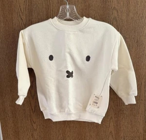 WoW! NEW With Tags! Cute MIFFY White Sweater Top! Size 5 L@@K! NWT! MSRP $25.90! - Picture 1 of 7