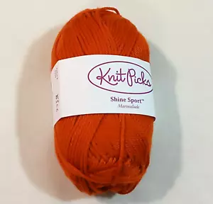 Knit Picks Shine Sport Yarn Marmalade 60% Pima / 40% Modal 50g 110 Yd 1 Skein - Picture 1 of 3