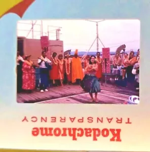 SLIDES 35MM PHOTOGRAPH LOT 25 1963 Shriners HAWAII Trip #1 Hula Girl PEARL HARBR - Picture 1 of 14