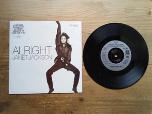 Janet Jackson Alright / Vuelve A Mi Excellent 7" Single Vinyl Record USA693 - Picture 1 of 2