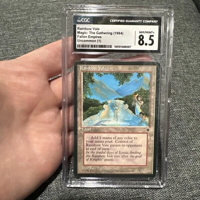 ***CGC 8.5 Rainbow Vale*** MTG Fallen Empires Reserve List Rare Low Population - Image 1 of 4