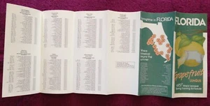 FLORIDA GRAPEFRUIT LEAGUE 1987 MAJOR LEAGUE SPRING TRAINING SCHEDULE; 18 TEAMS - Picture 1 of 6