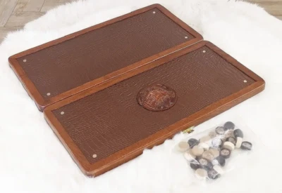 MARITIM SEE Neu Groß TischSpiel NaturHolz Backgammon Handarbeit 510mm 3kg Nardy - Bild 1 von 4