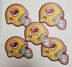 Washington Redskins VINTAGE RETRO NFL LOGO STICKERS 5 PACK LOT ** FREE SHIPPING - Picture 1 of 7