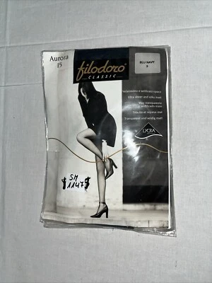 Medias de mujer Filodoro Classic Aurora talla 3 azul marino 15 DEN SM1147 Foto 1 de 2