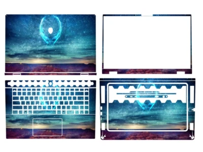 Pegatinas protectoras deslumbrantes para Alienware M16 R2 16" 2024 Foto 1 de 4