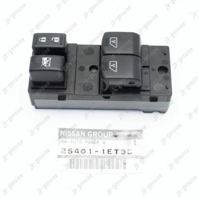 OEM Genuine NISSAN 370Z Convertible 2010-20 254011ET3C Driver Door Window Switch - Image 1 of 4