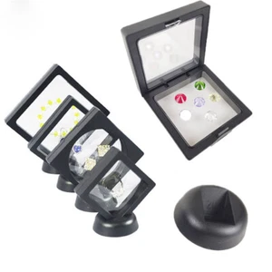 Stand Ring Box Jewelry Display Holder Protect 3D Floating Picture Frame Shadow - Picture 1 of 20
