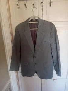 Vintage Brooks Brothers Men's Blazer Size 42 Reg Jacket Union Made in USA Grey - Picture 1 of 11