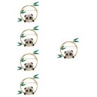  5 PCS Panda Brooch Gift for Christmas Charms Backpacks Accessories