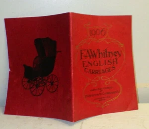 1906 Whitney English Carriages Catalog Ledminster MA Go Carts - Imagen 1 de 6