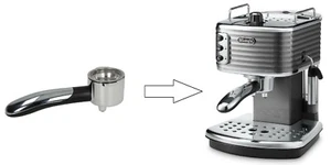 Braccetto Portafiltro per Macchina da Caffè DE LONGHI Ricambi SCULTURA ECZ351 - Picture 1 of 10