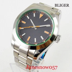 Popular Bussiness Style Automatic Men's Watch 40mm Black Dial Sapphire Glass - Picture 1 of 9