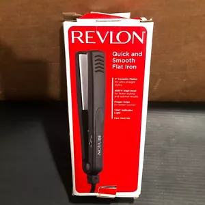 REVLON ESSENTIAL STRAIGHT, 1" Ceramic Plates, Flat Iron, FREE SHIPPING - Picture 1 of 6