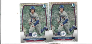 2 2023 Bowman Mega Box Chrome James Outman Rookie Mojo Refractor #13 Dodgers - Picture 1 of 1