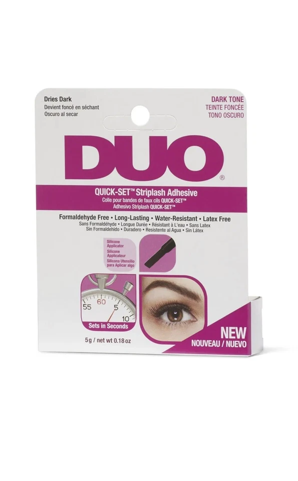 1 DUO Quick-Set Striplash Adhesive Eyelash glue DARK TONE Dries Dark 5g - Image 1 of 1