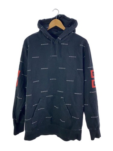 GIVENCHY Felpa con Cappuccio 23AW Monogram Pullover L Cotone Nero BMJ0HD3YE4 Sensazione di