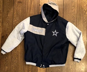 DALLAS COWBOYS MITCHELL & NESS REVERSABLE BLUE/ GREY JACKET MENS-SIZE  MED & 3XL - Picture 1 of 3