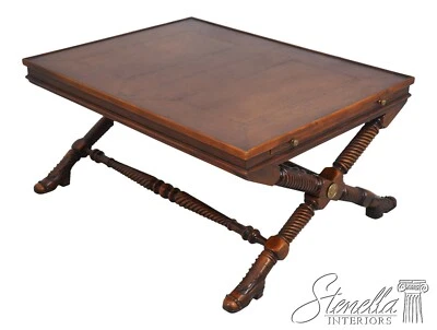 L64739EC: THEODORE ALEXANDER Mesa de centro con pie de zapato superior de cuero Foto 1 de 4