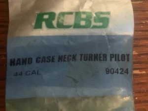 NEW RCBS Hand Held Case Neck Turner Pilot 44 Cal 90424 Free Shipping - Picture 1 of 4