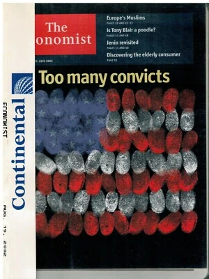 THE ECONOMIST MAGAZINE- 10 AGOSTO 2002 - TOO MANY CONVICTS - LINGUA INGLESE - Immagine 1 di 3
