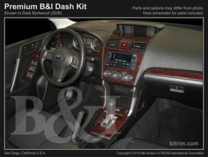 WOOD GRAIN DASH KIT FOR SUBARU FORESTER 2014-2015 ( LARGE KIT 34PCS) - Picture 1 of 7