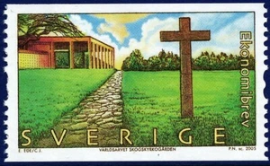 Sweden 2005 World heritage 7 Skogskyrkogården. Engraver Naszarkowski. MNH - Picture 1 of 1