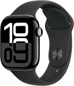 Brand New Apple Watch Series 10 (GPS) 42mm JET Black Aluminium-Apple Warranty - Zdjęcie 1 z 5