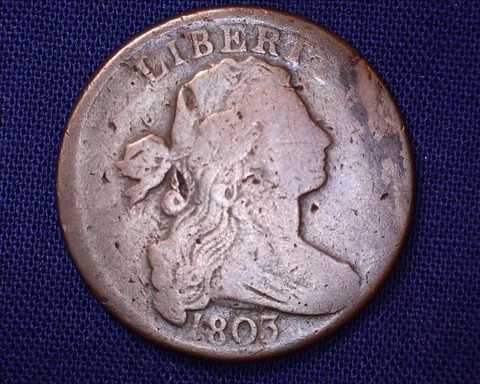 1803 Draped Bust Large Cent  Large Date Large Fraction  #LC212 Cover