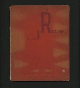 1930 El Lissitzky RUSSLAND Neues Bauen in der Welt 1 sowjetischer Architekturentwurf - Bild 1 von 12