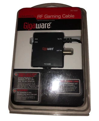Brand New  Gigaware Universal Rf Gaming Cable PS2&3, Xbox & 360 Wii, GameCube   - Image 1 of 4