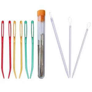 1 Set Hand Sewing Needles Large Eye Bend Needles Sewing Needles Sewing Needles - Picture 1 of 11