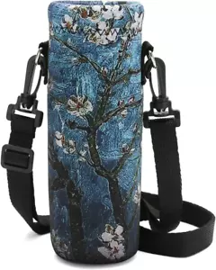 Neoprene Water Bottle Carrier Bag with Adjustable Shoulder Strap,Insulated Water - Picture 1 of 5