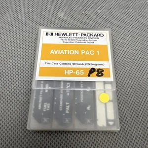 Tarjetas HP-65 Aviation Pac 1 - Imagen 1 de 3