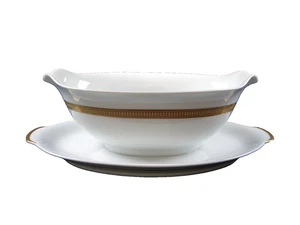 MCM Sango Fine China Empress Pattern Gravy Boat with attached Underplate Japan - Picture 1 of 9