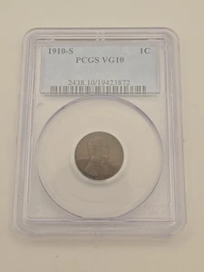 1910-S Lincoln Wheat Cent PCGS VG10 - Picture 1 of 6