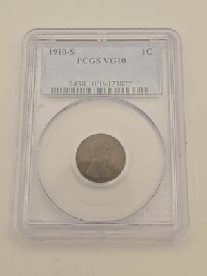 1910-S Lincoln Wheat Cent PCGS VG10 - Image 1 of 4