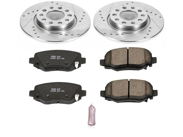 Kit de pastillas de freno trasero y rotor Power Stop 69QNRS63 para Chrysler 200 2015 2016 2017 Foto 1 de 1
